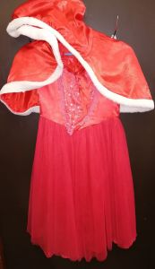 Kids Costumes to Hire - Red dress & cape - GIRL